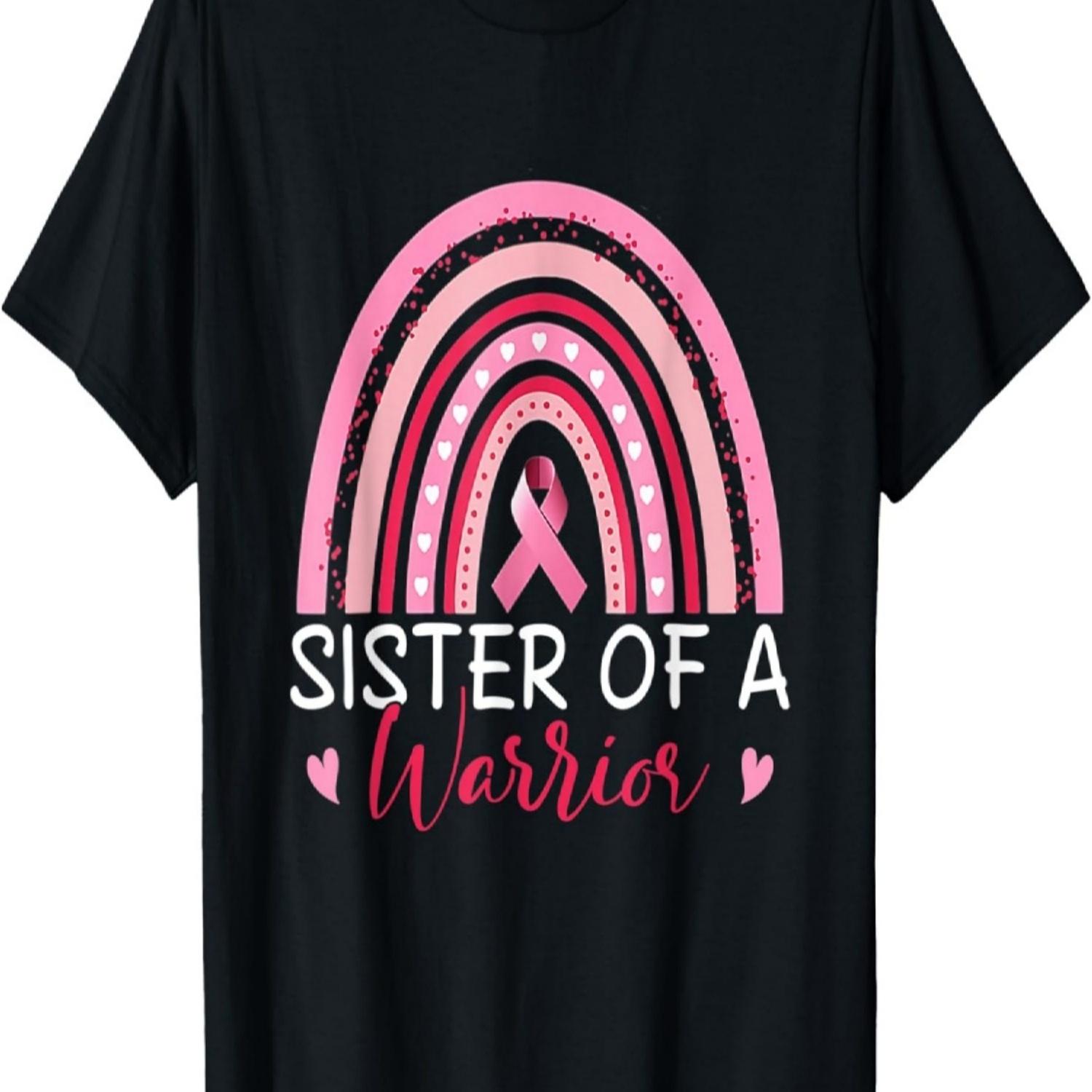 Rainbow Sister Of A Warrior Breast Cancer Pink Ribbon T-Shirt S чёрный
Rainbow Sister Of A Warrior Breast Cancer Pink Ribbon T-Shirt S чёрный