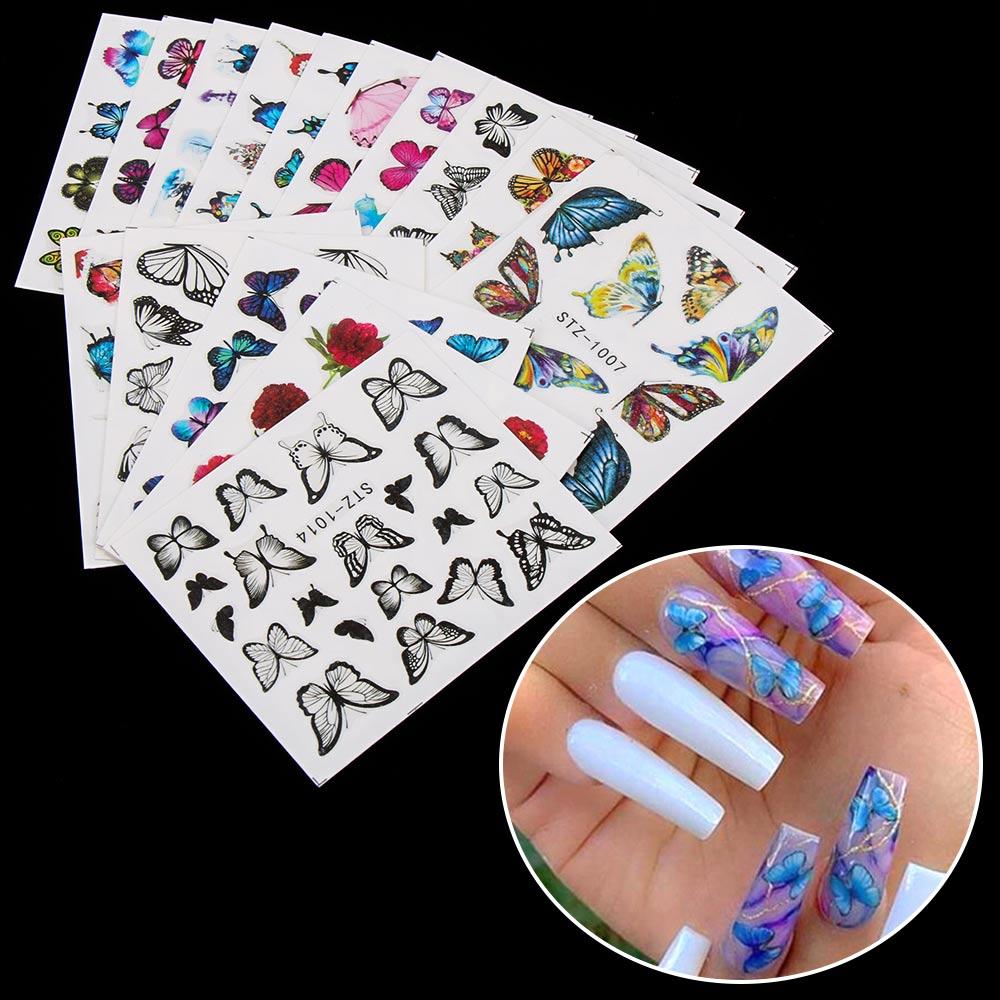 Beauty Sliders Wraps Blue Black Design Colorful Nail Stickers Butterfly Water Transfer Decals
Beauty Sliders Wraps Blue Black Design Colorful Nail Stickers Butterfly Water Transfer Decals