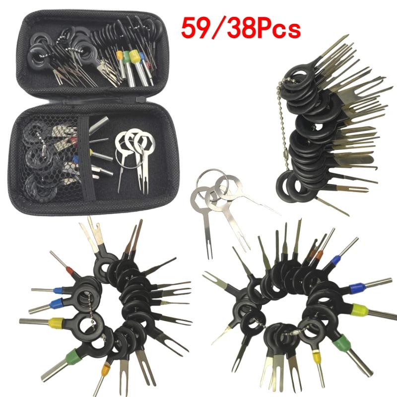 Automotive Plug Terminal Removal Tool Electrical Wire Crimp Split Connectors Pin Extractor Kit Keys for Car Repair Take Out Pin 38Pcs
Automotive Plug Terminal Removal Tool Electrical Wire Crimp Split Connectors Pin Extractor Kit Keys for Car Repair Take Out Pin 38Pcs