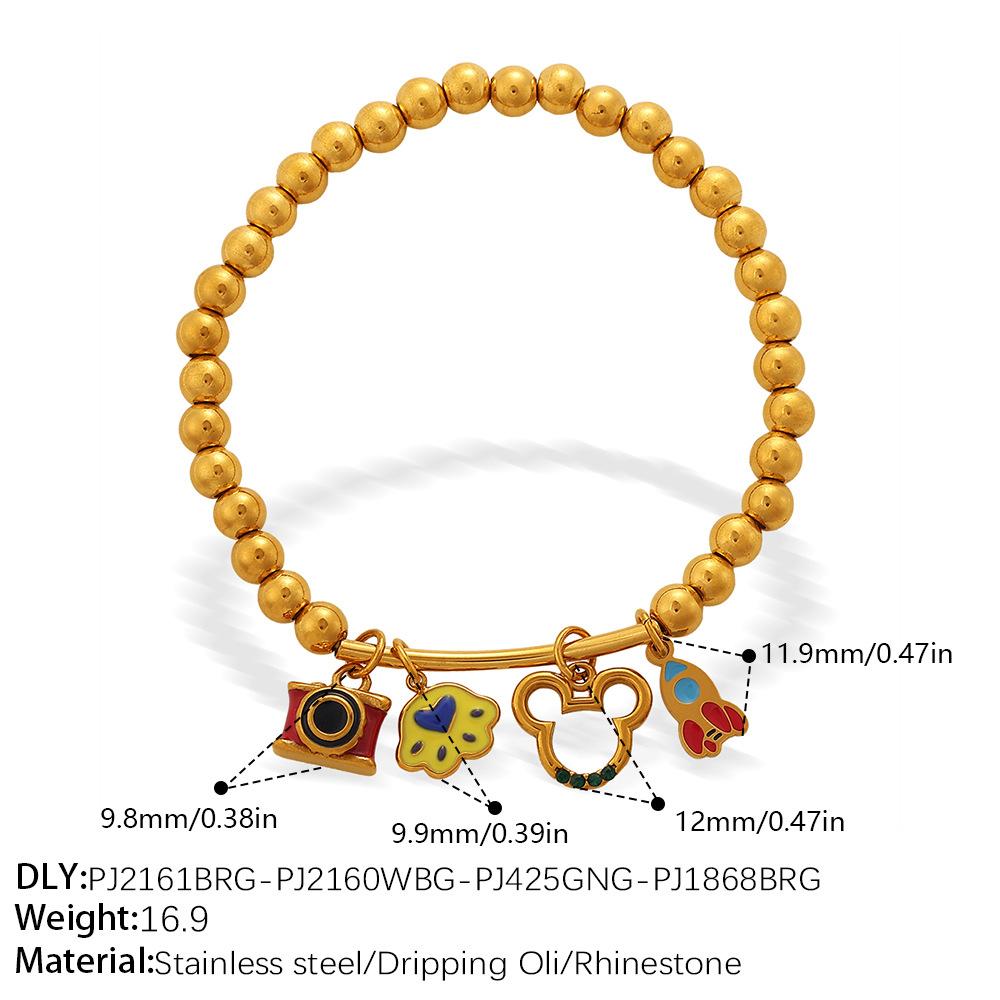 European and American Retro High-end Sense · DIY Love Star and Moon Pendant Gold Round Bead Bracelet Plated 18K Gold Jewelry 2026 18CM
European and American Retro High-end Sense · DIY Love Star and Moon Pendant Gold Round Bead Bracelet Plated 18K Gold Jewelry 2026 18CM