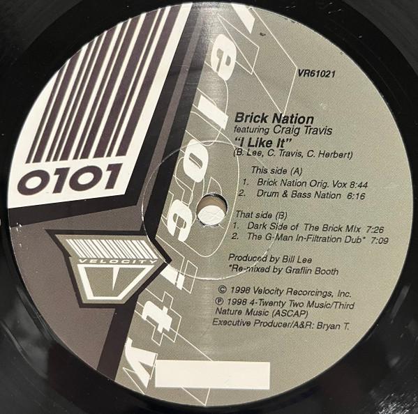 12inch Record BRICK NATION I Like It VR61021 VELOCITY RECOR 1998 US Dance Electronica Used
12inch Record BRICK NATION I Like It VR61021 VELOCITY RECOR 1998 US Dance Electronica Used