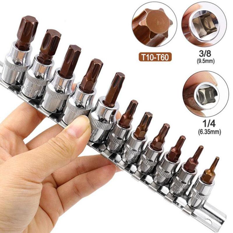Набор торцевых головок, биты-отвертки Torx 3/8 1/4 дюйма, адаптер для торцевых головок, T10 T15 T20 T25 T27 T30 T40 T45 T50 T55 T60 1/4(6pc)+3/8(5pc)
Набор торцевых головок, биты-отвертки Torx 3/8 1/4 дюйма, адаптер для торцевых головок, T10 T15 T20 T25 T27 T30 T40 T45 T50 T55 T60 1/4(6pc)+3/8(5pc)