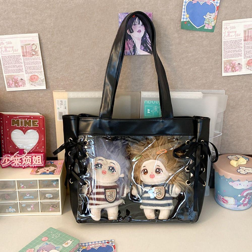 Большая вместительная шелковая лента Itabag с бантом, прозрачный карман для значка, сумка через плечо JK
Большая вместительная шелковая лента Itabag с бантом, прозрачный карман для значка, сумка через плечо JK