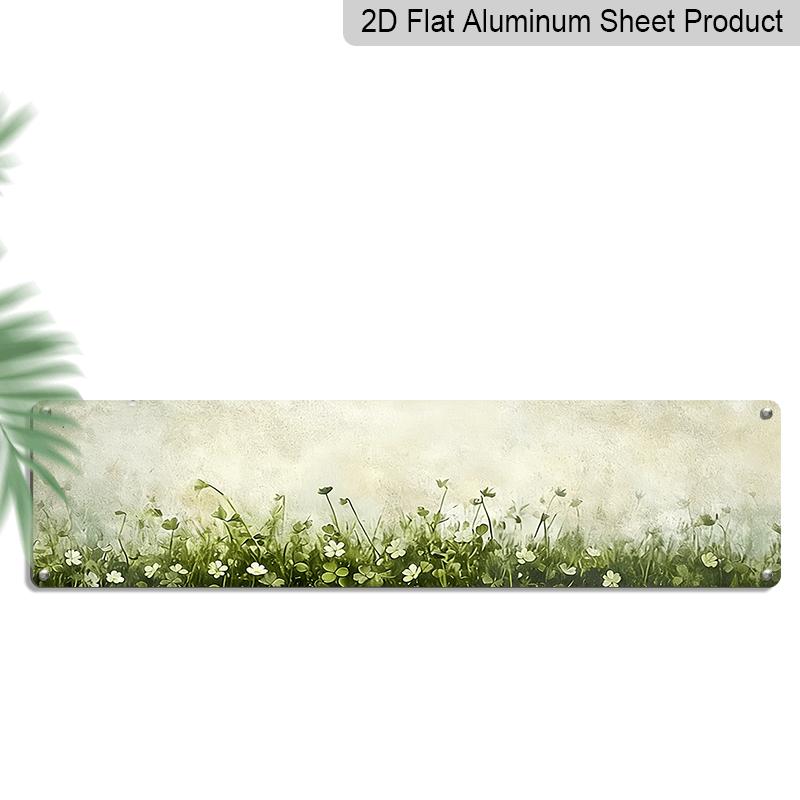 2D Flat, 1pc, Rustic, White Flowers and Green Clover Field on Textured Background, Aluminium Decorative Sign, Meadow Nature Landscape, Wall Art 40cm x 10cm
2D Flat, 1pc, Rustic, White Flowers and Green Clover Field on Textured Background, Aluminium Decorative Sign, Meadow Nature Landscape, Wall Art 40cm x 10cm
