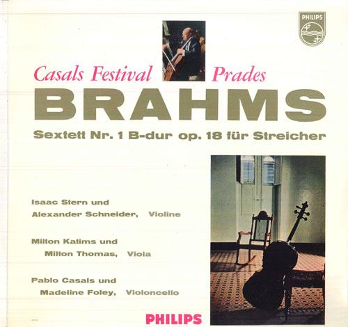 LP Record ISAAC STERN, ALEXANDER SCHNEIDER, M - Brahms Sextett Nr1 B-dur, Op18 Fur A01170L PPHILIPS Germany Classical Used
LP Record ISAAC STERN, ALEXANDER SCHNEIDER, M - Brahms Sextett Nr1 B-dur, Op18 Fur A01170L PPHILIPS Germany Classical Used