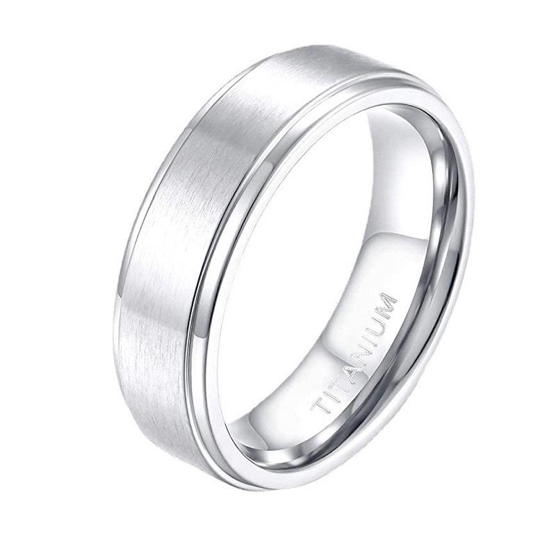Popular Unisex Silver Pure Titanium Straight Edge Ring - 4/6/8mm US 14
Popular Unisex Silver Pure Titanium Straight Edge Ring - 4/6/8mm US 14