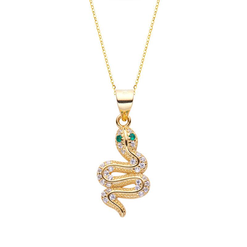 Snake Shape Luxury Zircon S925 Sterling Silver Necklace Female Personality Versatile Temperament Pendant
Snake Shape Luxury Zircon S925 Sterling Silver Necklace Female Personality Versatile Temperament Pendant