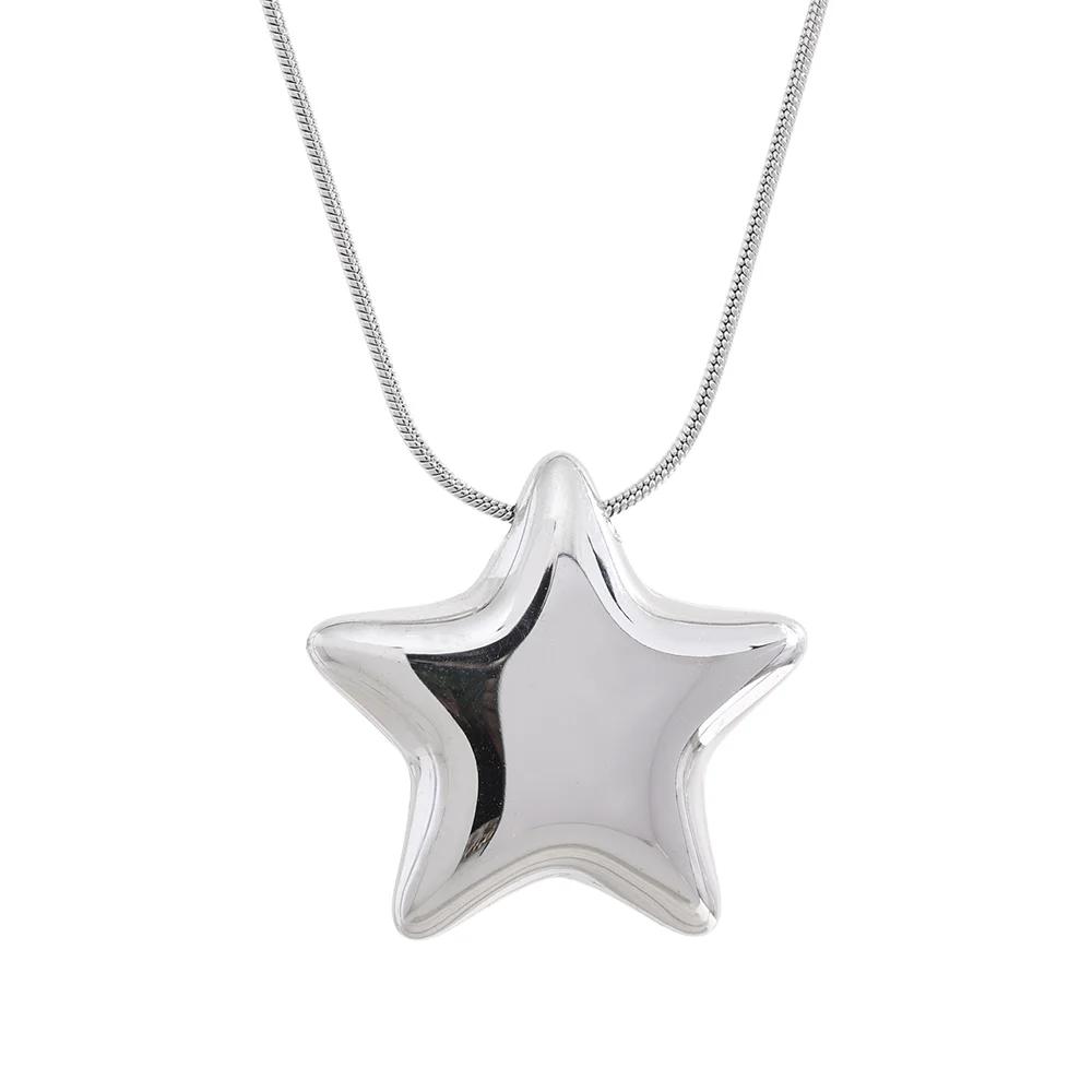 Yhpup 316l Stainless Steel Star Pendant Necklace Waterproof 18K PVD Plated Metal Fashion Jewelry Attractive Women Accessories
Yhpup 316l Stainless Steel Star Pendant Necklace Waterproof 18K PVD Plated Metal Fashion Jewelry Attractive Women Accessories