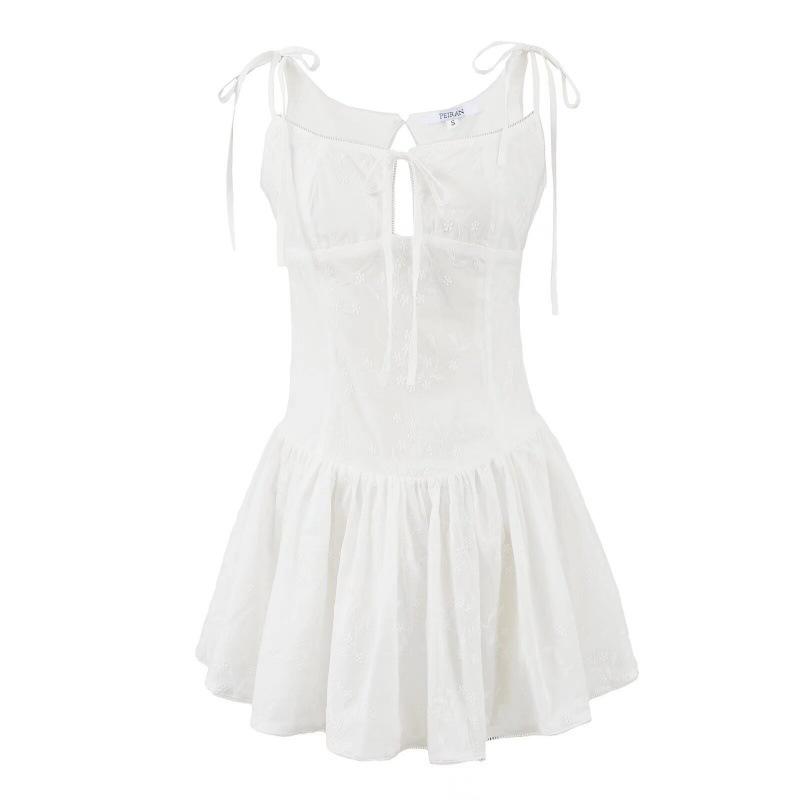 European and American Style Spicy Girl Lace Trim Open Back Strappy Dress - Sexy Hip-hugging Skirt, Spring 2025 Small білий
European and American Style Spicy Girl Lace Trim Open Back Strappy Dress - Sexy Hip-hugging Skirt, Spring 2025 Small білий