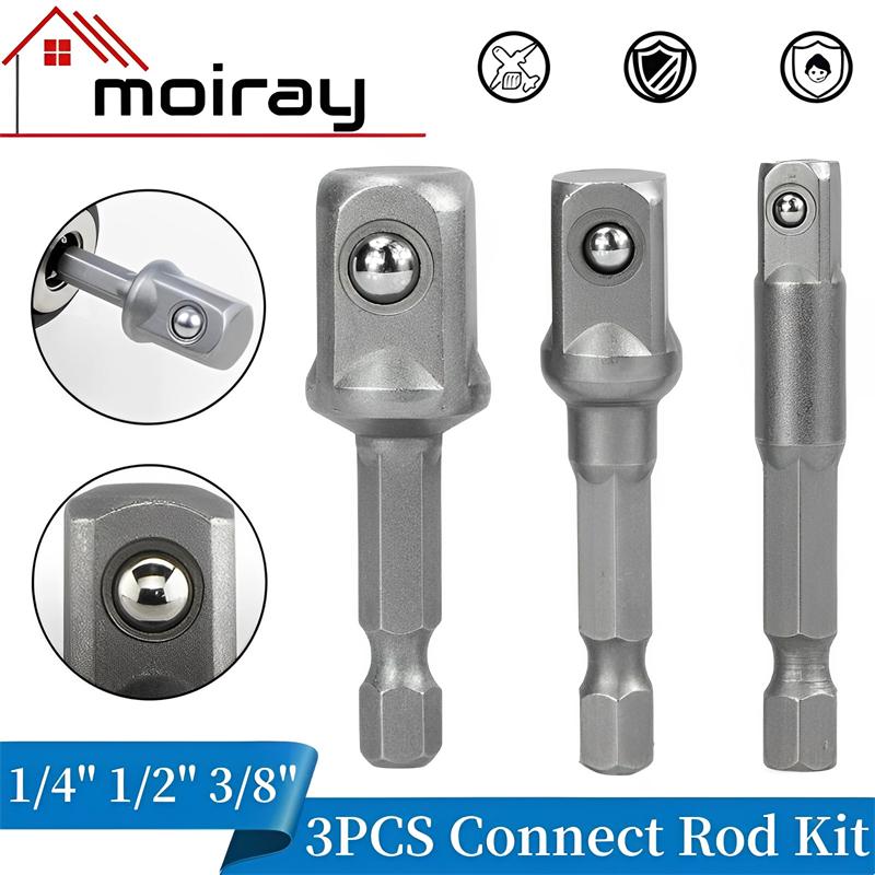 Chrome Vanadium Steel Socket Adapter Set Hex Shank 1/4 3/8 1/2 Extension Drill Bits Bar Set Power Tools
Chrome Vanadium Steel Socket Adapter Set Hex Shank 1/4 3/8 1/2 Extension Drill Bits Bar Set Power Tools