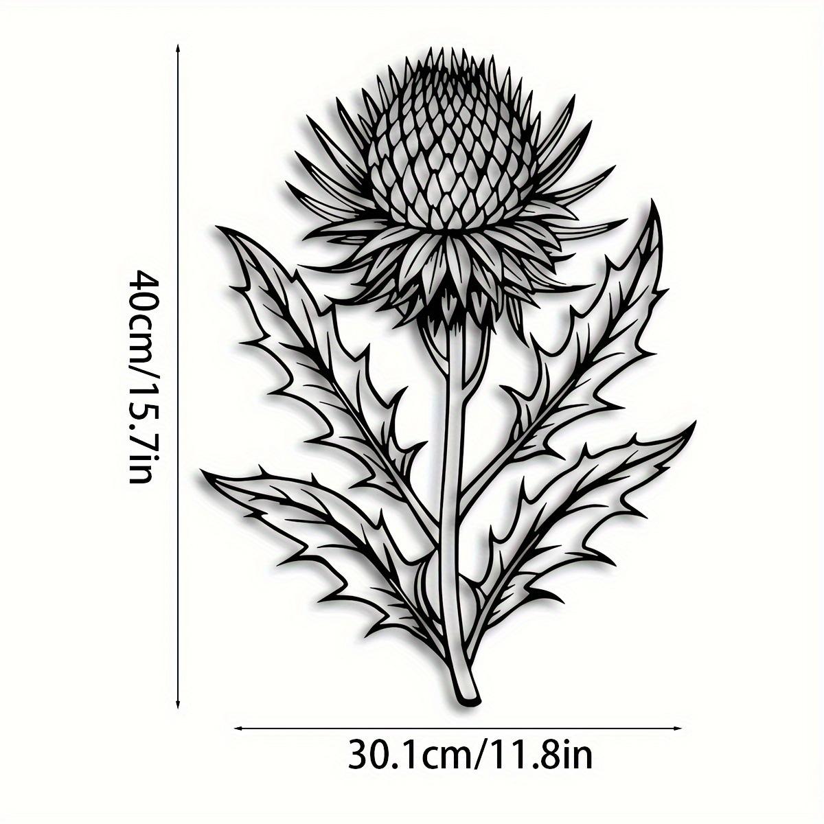 Elegant Iron Wall Art with Scottish Thistle Design - Floral Metal Wall Decor for Living Room Bedroom, Nature Inspired Botanical чёрный
Elegant Iron Wall Art with Scottish Thistle Design - Floral Metal Wall Decor for Living Room Bedroom, Nature Inspired Botanical чёрный