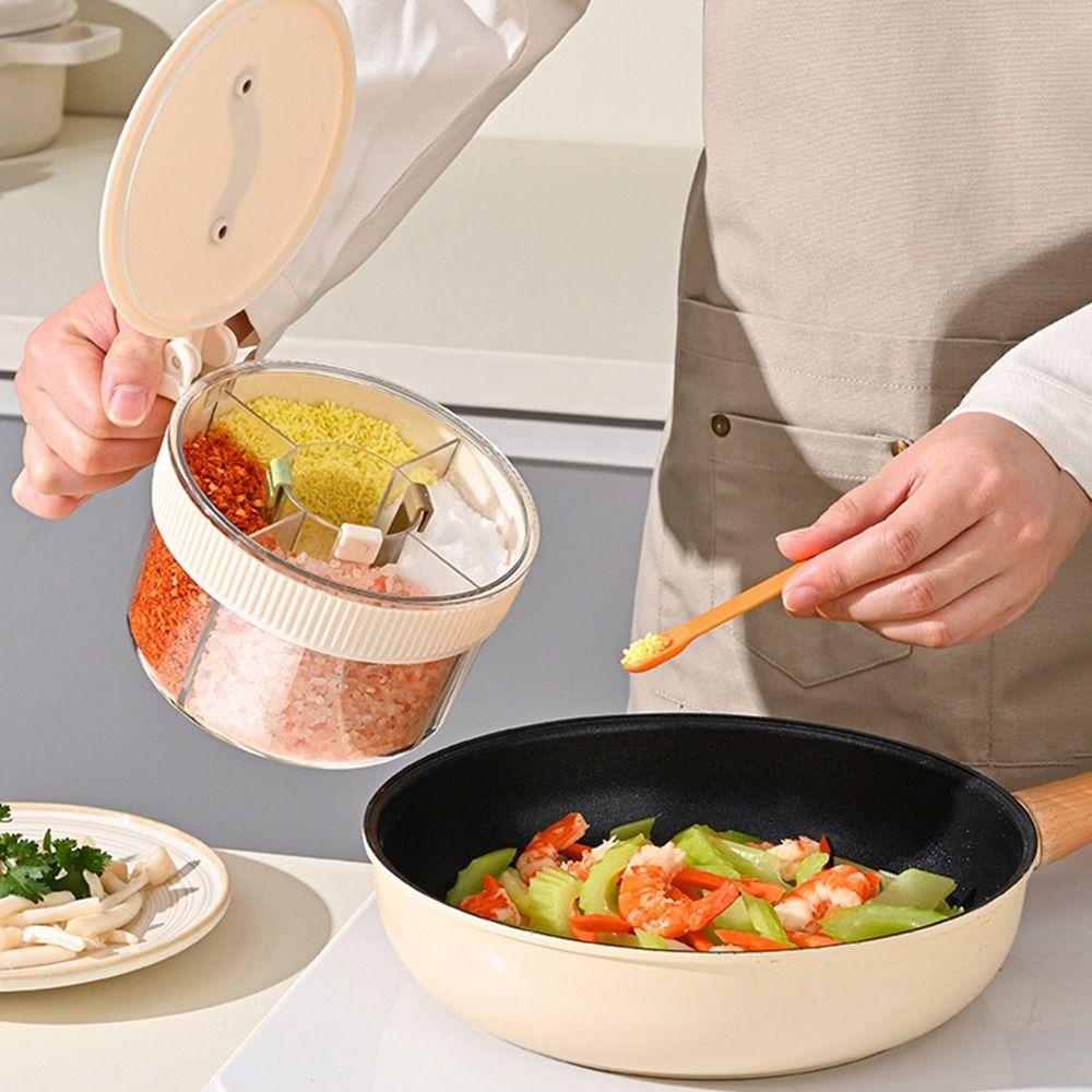 Sealed Spice Container Moisture-proof Condiment Pot Durable Salt Organizer for Home бежевий
Sealed Spice Container Moisture-proof Condiment Pot Durable Salt Organizer for Home бежевий