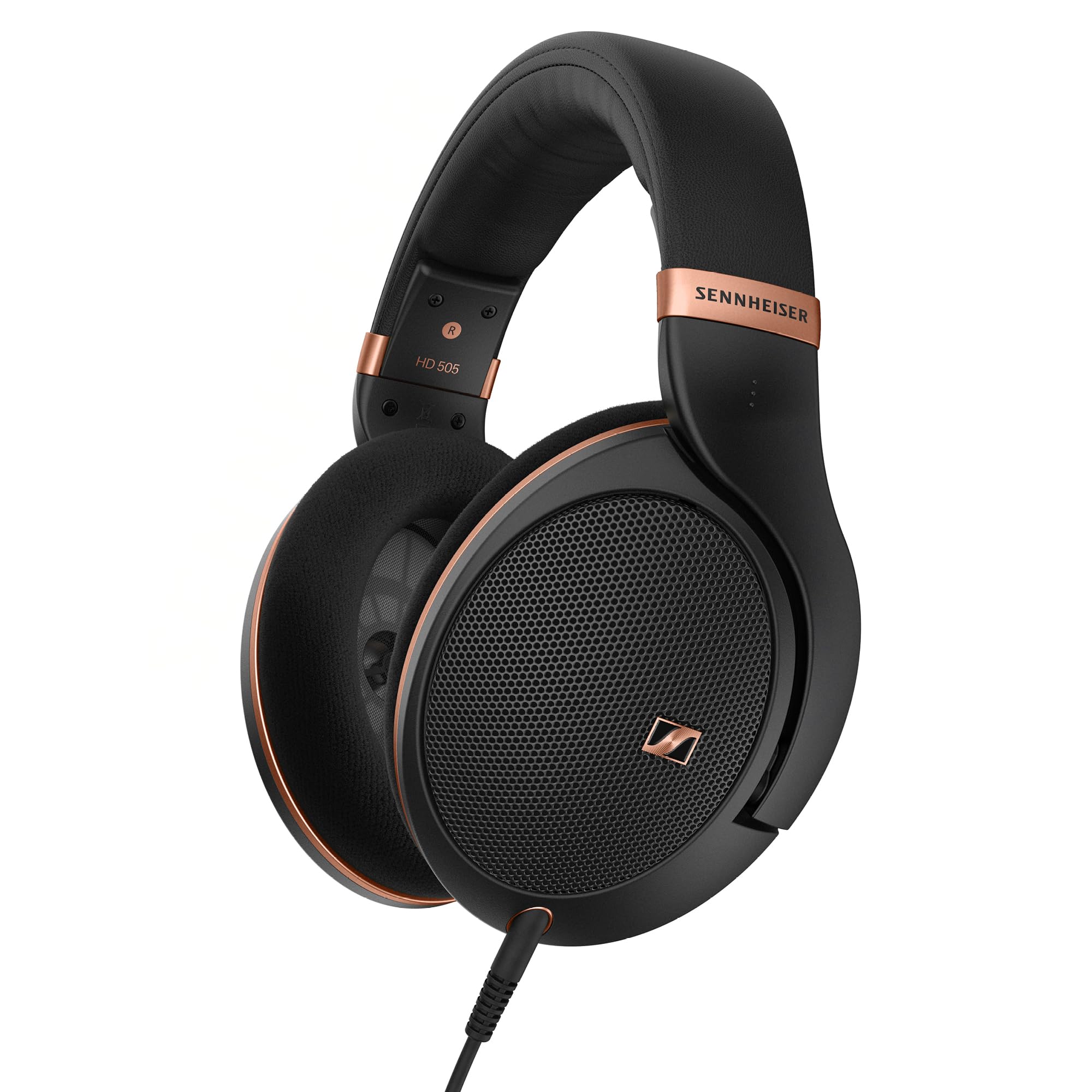 Sennheiser HD 505 Headphones Wired headphones with transparent sound and controlled Ideal for studio music and with enhanced Copper - clear, bass.
Sennheiser HD 505 Headphones Wired headphones with transparent sound and controlled Ideal for studio music and with enhanced Copper - clear, bass.
