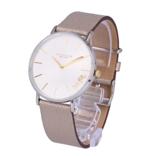 COACH PERRY Women s Watch, 2-Hand Leather, Beige, Silver, White, 14503157
COACH PERRY Women s Watch, 2-Hand Leather, Beige, Silver, White, 14503157