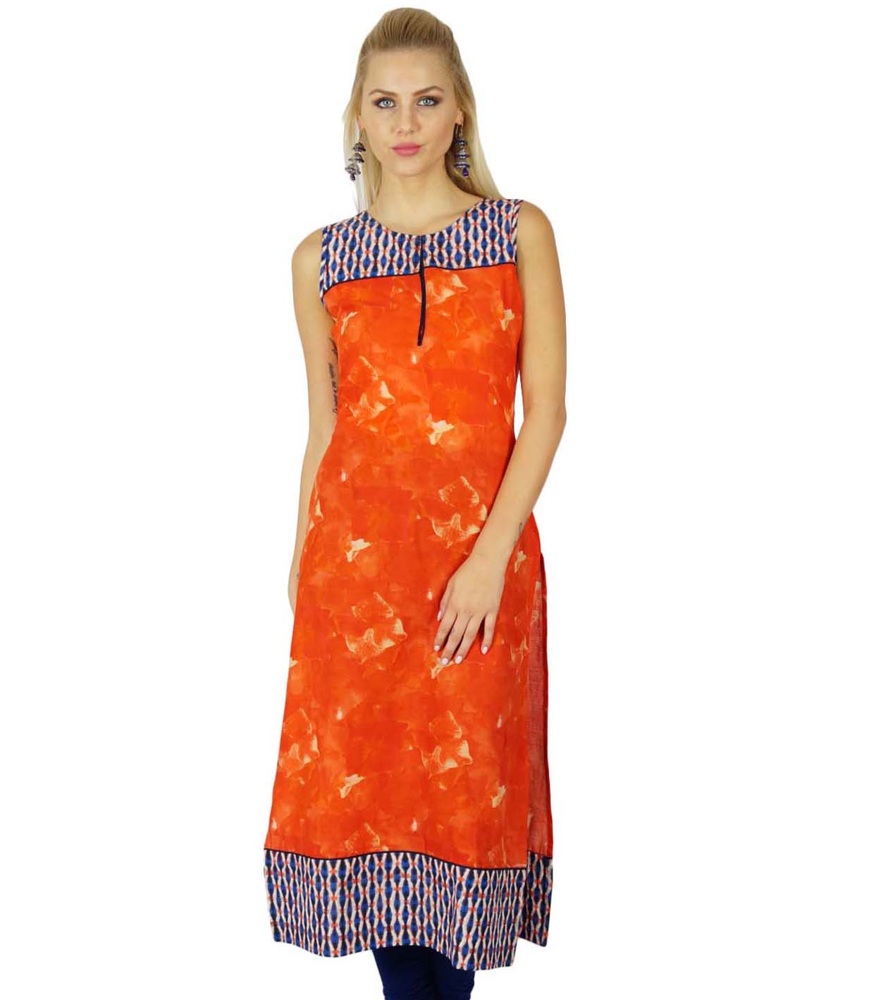 Bimba женская этническая хлопковая длинная блузка Kurti Kurta с оранжевым топом на заказ 12 оранжевый
Bimba женская этническая хлопковая длинная блузка Kurti Kurta с оранжевым топом на заказ 12 оранжевый