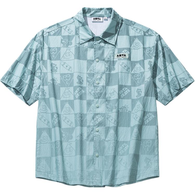 Anta Comfortable Loose Simple Versatile Color Block Plaid Short Sleeve Shirt Unisex shirts Sky-Blue Printed 172528113-1 XL
Anta Comfortable Loose Simple Versatile Color Block Plaid Short Sleeve Shirt Unisex shirts Sky-Blue Printed 172528113-1 XL