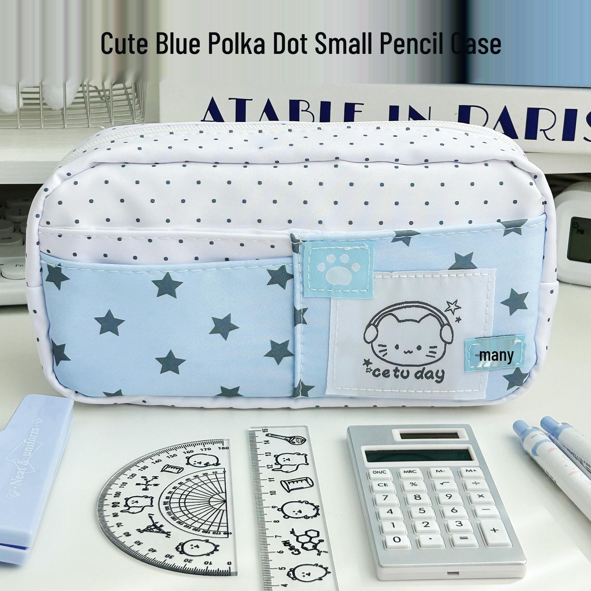 Ins Star Cat Flip-top Multi-layer Polka Dot Pencil Case - Large Capacity Stationery Bag
Ins Star Cat Flip-top Multi-layer Polka Dot Pencil Case - Large Capacity Stationery Bag