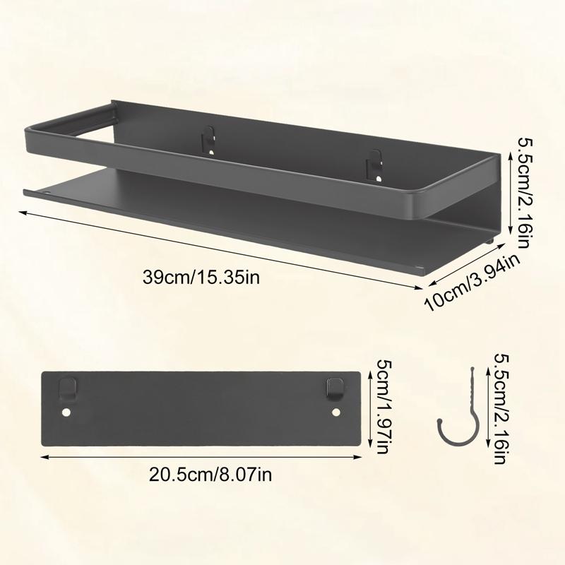 Компактная угловая кухонная стойка-бесдырочная настенная алюминиевая полка для приправ