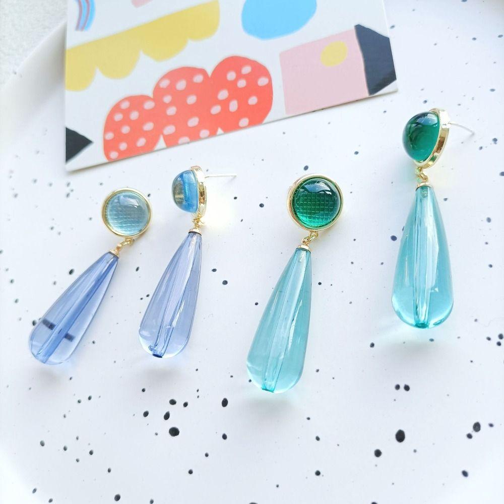 Acrylic Dangle Earrings Drop-shaped Drop Earrings Vintage Women Earrings Summer green-ear studs
Acrylic Dangle Earrings Drop-shaped Drop Earrings Vintage Women Earrings Summer green-ear studs