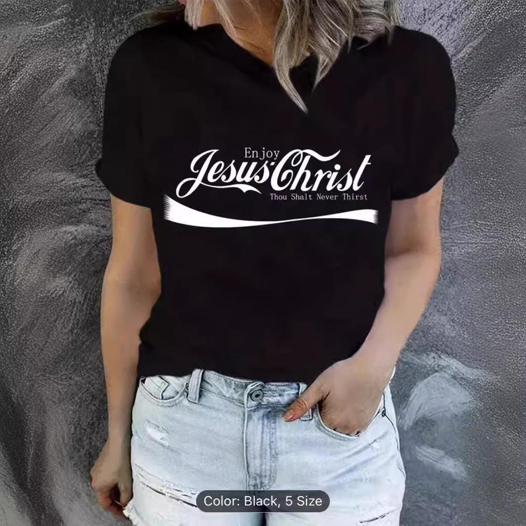 European and American spot printed crew neck T-shirt spring and summer casual short-sleeved crew neck top short-sleeved women s T-shirt 5XL
European and American spot printed crew neck T-shirt spring and summer casual short-sleeved crew neck top short-sleeved women s T-shirt 5XL