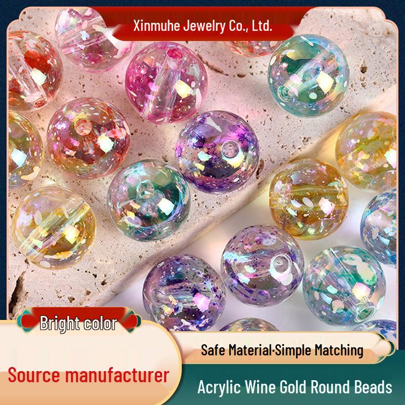 16mm Gold-Speckled Transparent Acrylic Round Beads for DIY Mobile Phone Chains Blue
16mm Gold-Speckled Transparent Acrylic Round Beads for DIY Mobile Phone Chains Blue