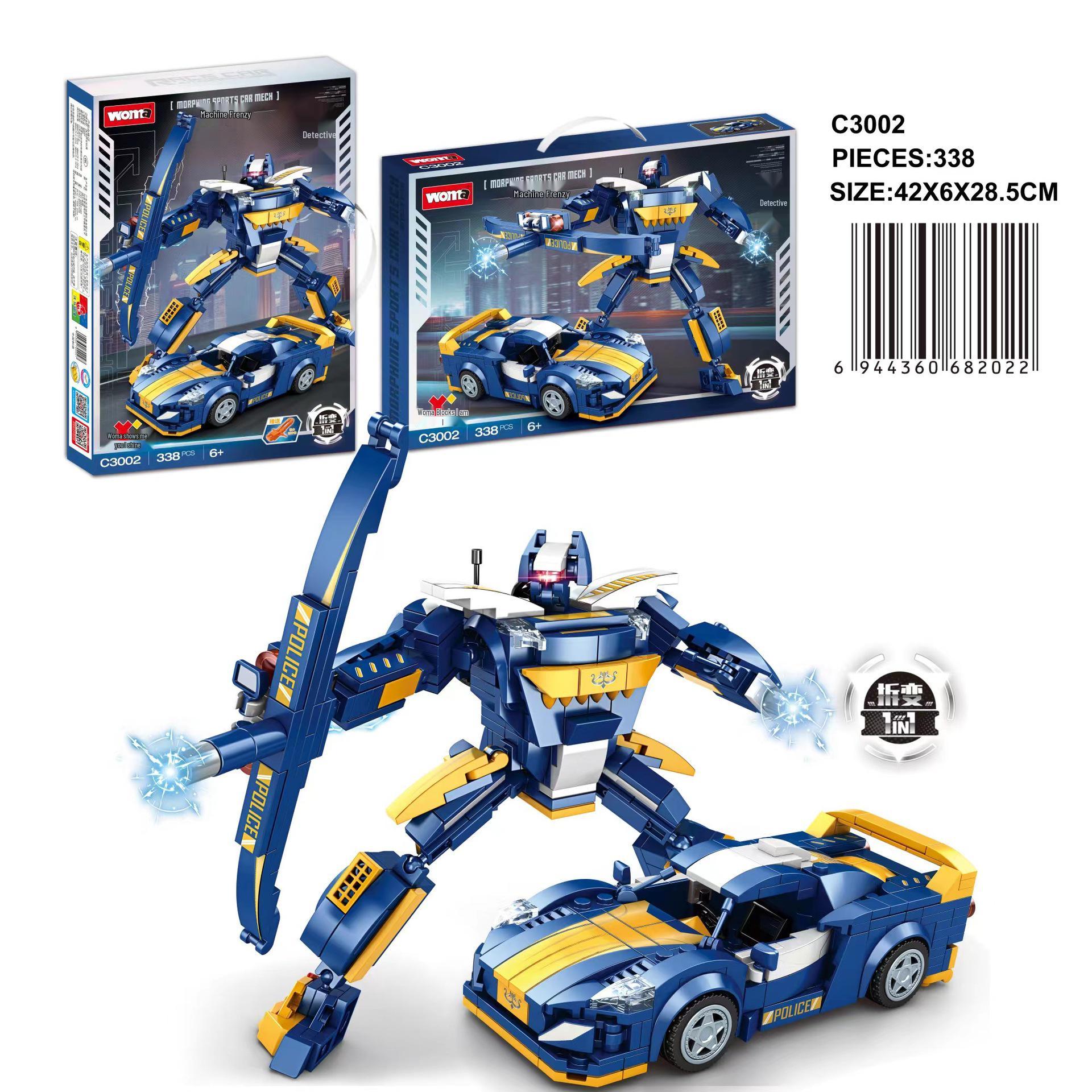 Robot Building Blocks: Berserk Yellow Leopard, Viper Razor, Flying Sword, and Sky Wolf Roar
Robot Building Blocks: Berserk Yellow Leopard, Viper Razor, Flying Sword, and Sky Wolf Roar