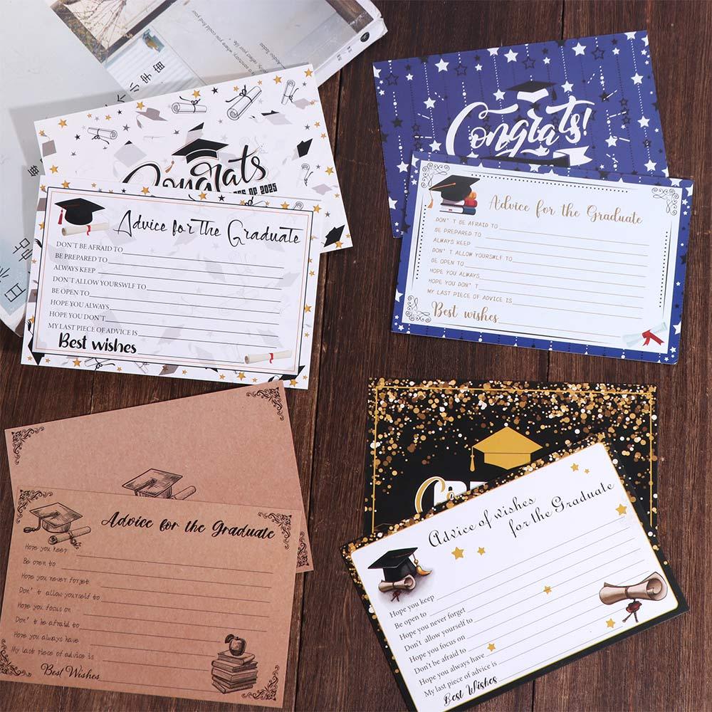 16pcs Handmade Graduation Wish Cards Paper Graduation Advice Cards Thank You Cards Celebration Style 2
16pcs Handmade Graduation Wish Cards Paper Graduation Advice Cards Thank You Cards Celebration Style 2