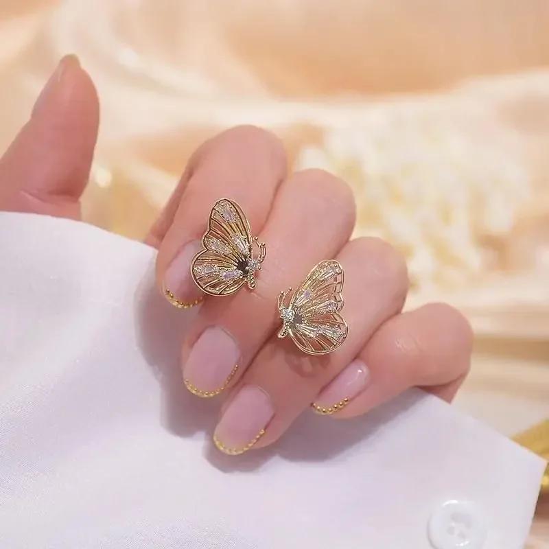 Exquisite Gold Color Butterfly Stud Earrings Double Layer Luxury Women s Ear Accessories Wedding Party Statement Zircon
Exquisite Gold Color Butterfly Stud Earrings Double Layer Luxury Women s Ear Accessories Wedding Party Statement Zircon