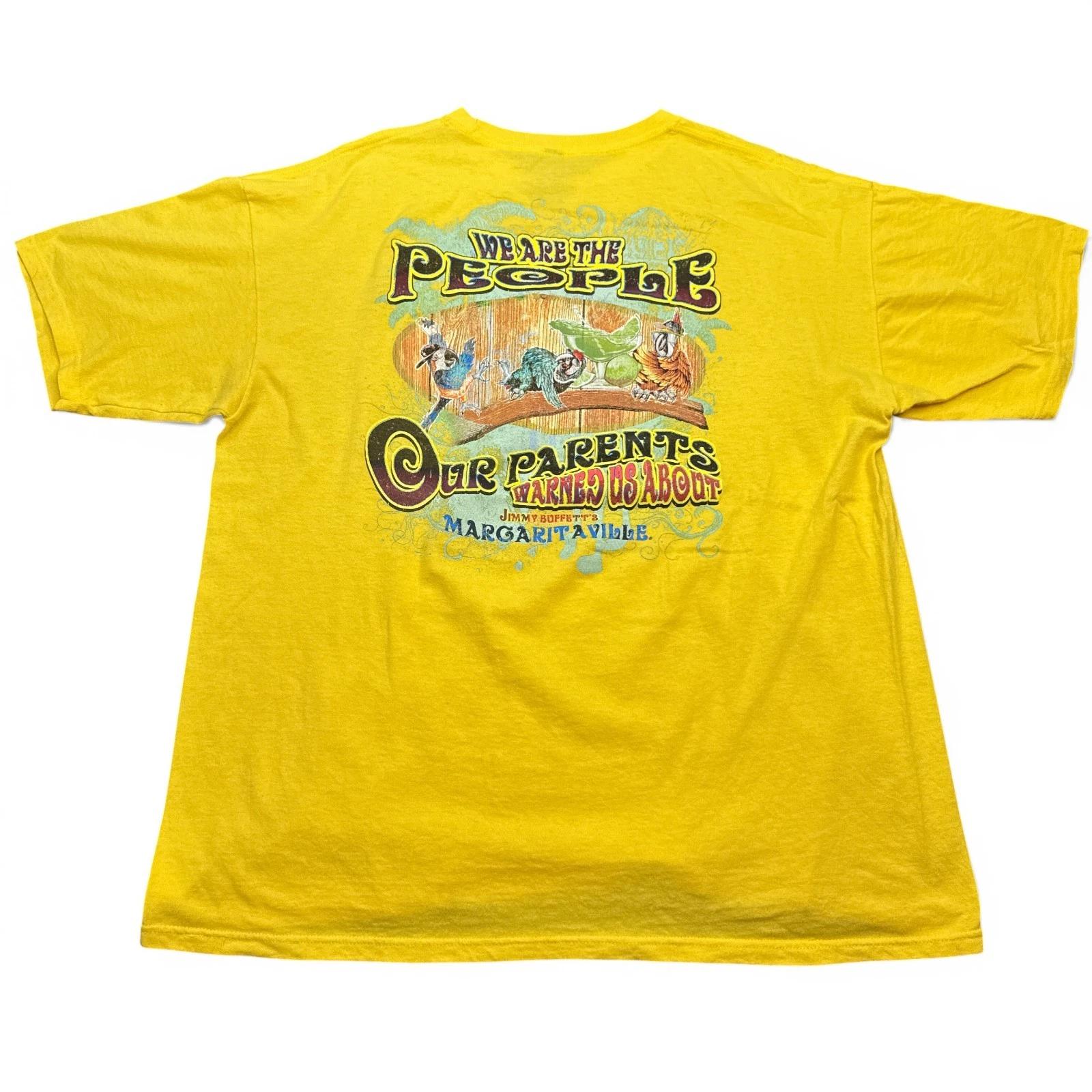 Jimmy Buffet Margaritaville T Shirt Mens Size XL Yellow Double Sided Cancun L
Jimmy Buffet Margaritaville T Shirt Mens Size XL Yellow Double Sided Cancun L