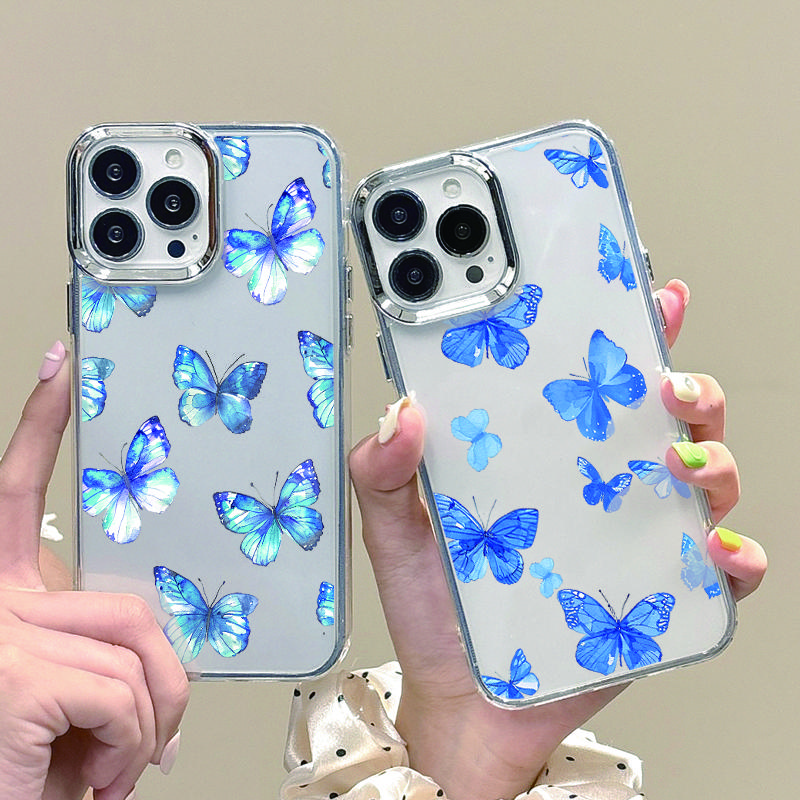 Прозрачный мягкий чехол из ТПУ для iPhone 16 Pro 15 14 Plus 13 12 Pro Max 11 с роскошным покрытием, оправой объектива, цветным узором в виде бабочек, тонкий противоударный чехол iPhone 16
Прозрачный мягкий чехол из ТПУ для iPhone 16 Pro 15 14 Plus 13 12 Pro Max 11 с роскошным покрытием, оправой объектива, цветным узором в виде бабочек, тонкий противоударный чехол iPhone 16