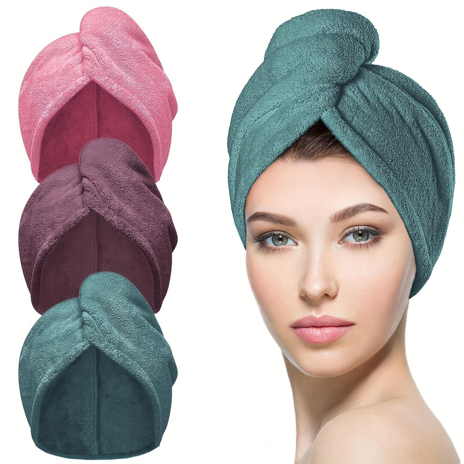 3pcs Microfiber Hair Towel, Soft Hair Drying Cap Simple Solid Color Hair Towel For Bathroom Absorbent Hair Wrap Towel Curly Hair
3pcs Microfiber Hair Towel, Soft Hair Drying Cap Simple Solid Color Hair Towel For Bathroom Absorbent Hair Wrap Towel Curly Hair
