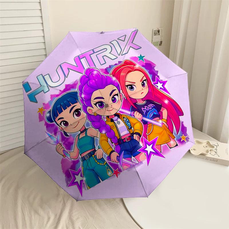 1PC Huntrix Characters Umbrella-8-Rib Reinforced, Automatic Open, Lightweight & Durable, Cute Fashion Accessory for Outdoor-P2669
1PC Huntrix Characters Umbrella-8-Rib Reinforced, Automatic Open, Lightweight & Durable, Cute Fashion Accessory for Outdoor-P2669
