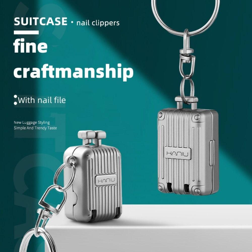 Foldable Foldable Fingernail Clipper Suitcase Shape Manicure Tool Accessories Metal Keychain Women S сірий
Foldable Foldable Fingernail Clipper Suitcase Shape Manicure Tool Accessories Metal Keychain Women S сірий