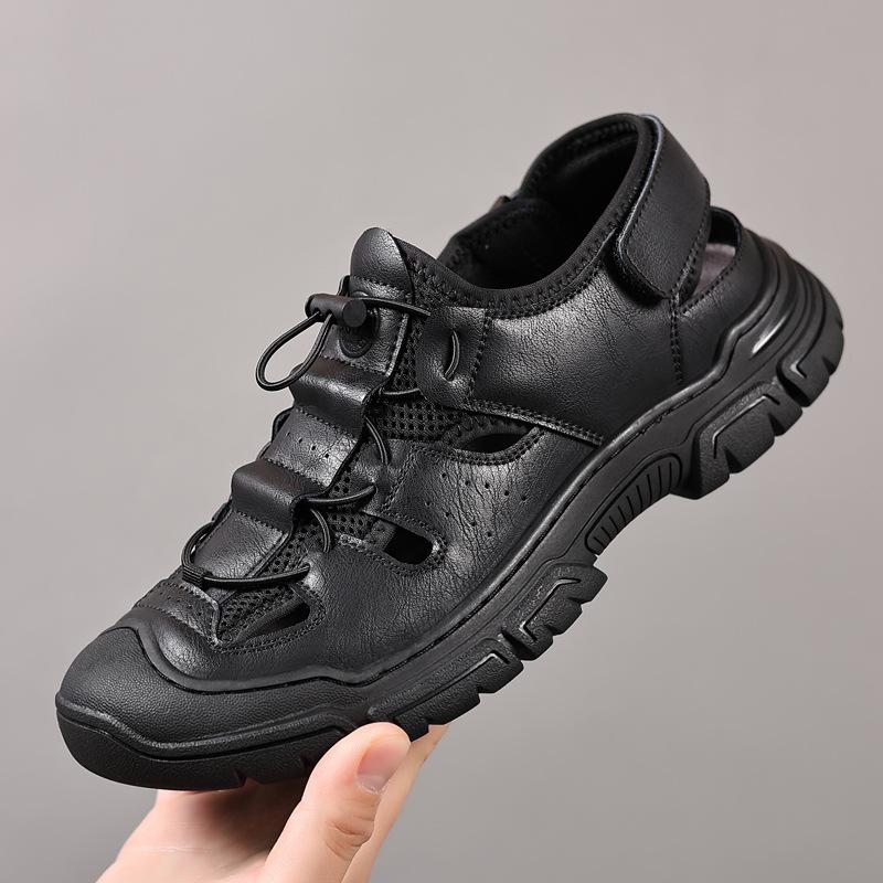 Лето 2024 года, новые мужские повседневные кожаные туфли ручной работы, мужские полые дышащие кожаные сандалии, нескользящие и износостойкие 0955 44 чёрный
Лето 2024 года, новые мужские повседневные кожаные туфли ручной работы, мужские полые дышащие кожаные сандалии, нескользящие и износостойкие 0955 44 чёрный