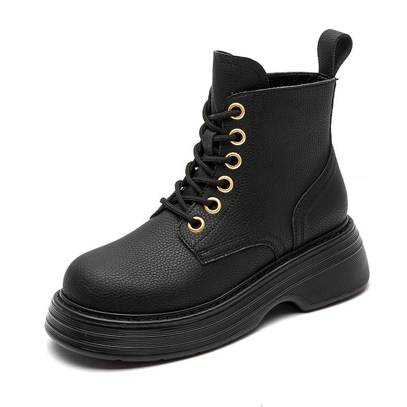 Leather Martin boots women s short boots 2025 autumn new Internet celebrity explosion thick sole heightening British style small leather boots 35
Leather Martin boots women s short boots 2025 autumn new Internet celebrity explosion thick sole heightening British style small leather boots 35