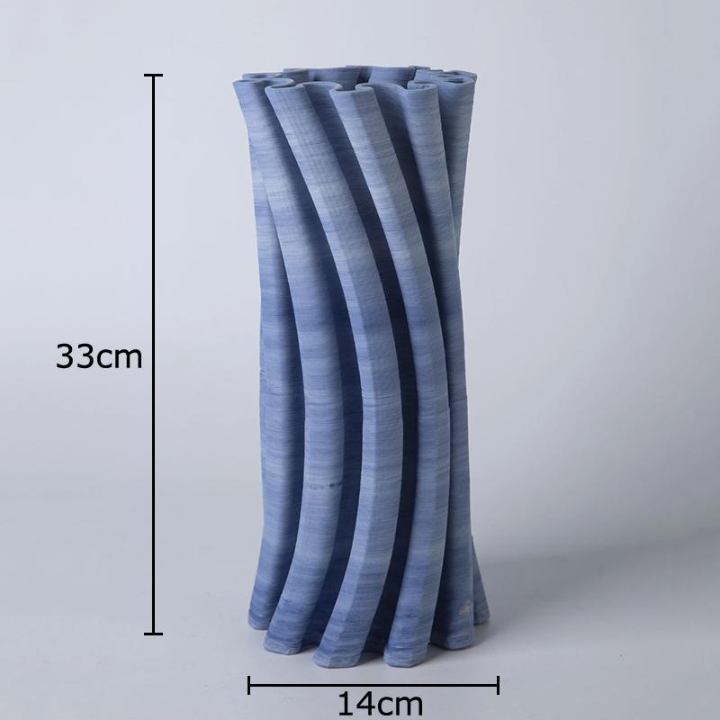 Blue Stripes Twisted Ceramic Vase Plant Pots Table Decoration Flower Arrangement Creative Floral Vases Room Aesthetic Decor
Blue Stripes Twisted Ceramic Vase Plant Pots Table Decoration Flower Arrangement Creative Floral Vases Room Aesthetic Decor