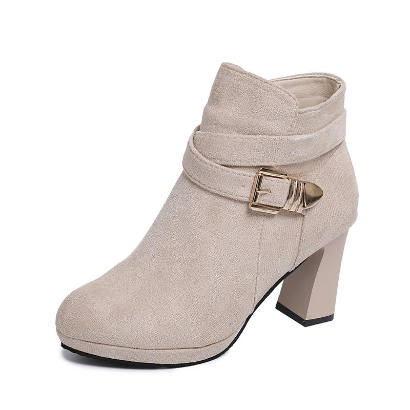 High Heels Block Heel Booties Platform Platform Belt Buckle Fashion Naked Boots Non-Slip Women 42
High Heels Block Heel Booties Platform Platform Belt Buckle Fashion Naked Boots Non-Slip Women 42