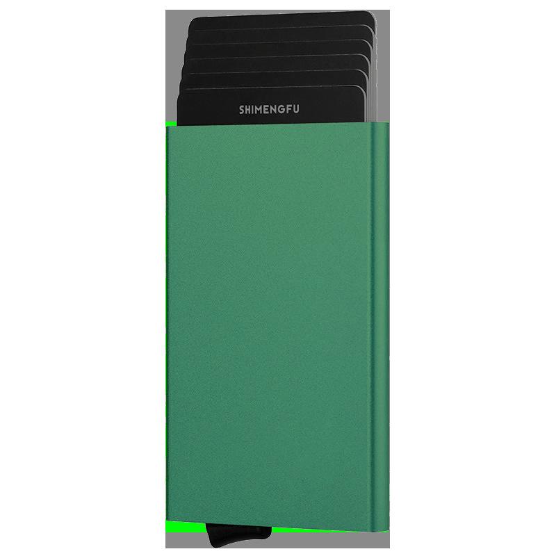 RFID Aluminum Gold Card Case High Quality Anti-Theft Swipe Credit Card Case Minimalist Men s Card Case for Daily Use зелений
RFID Aluminum Gold Card Case High Quality Anti-Theft Swipe Credit Card Case Minimalist Men s Card Case for Daily Use зелений