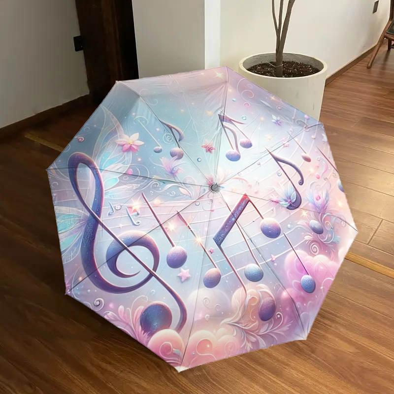 Music Notes & Flowers: Automatic Folding Umbrella with 8-Bone Iron Frame, Portable Design for Outdoor Use, Perfect Festival Gift for Fans an
Music Notes & Flowers: Automatic Folding Umbrella with 8-Bone Iron Frame, Portable Design for Outdoor Use, Perfect Festival Gift for Fans an
