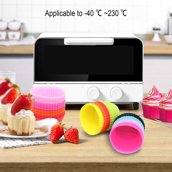 10 шт., чашки для выпечки, многоразовые силиконовые чашки для кексов, антипригарные, легко чистящиеся, термостойкие формы для тортов для вечеринок, праздников 
10 шт., чашки для выпечки, многоразовые силиконовые чашки для кексов, антипригарные, легко чистящиеся, термостойкие формы для тортов для вечеринок, праздников