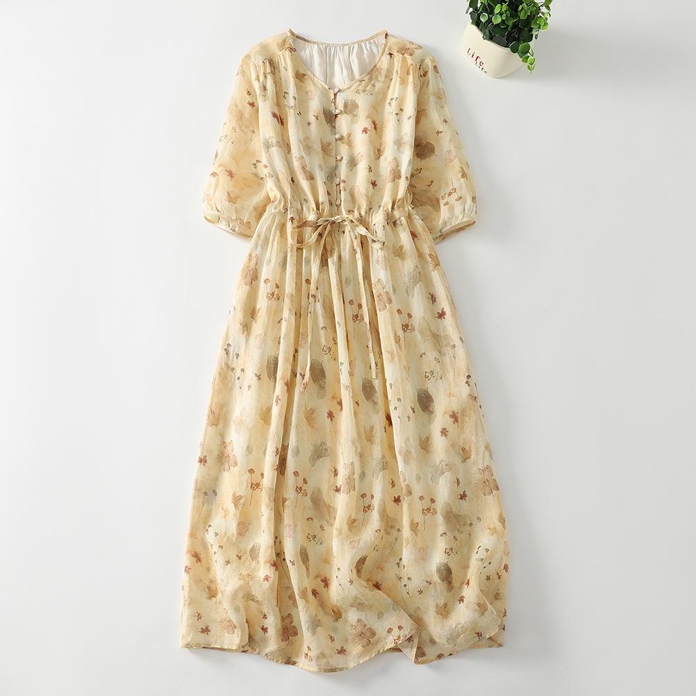 Платье из хлопка и льна с принтом женское 2025 лето новое темпераментное свободное платье с V-образным вырезом, короткими рукавами и шнуровкой на талии, длиной до колена 2XL
Платье из хлопка и льна с принтом женское 2025 лето новое темпераментное свободное платье с V-образным вырезом, короткими рукавами и шнуровкой на талии, длиной до колена 2XL