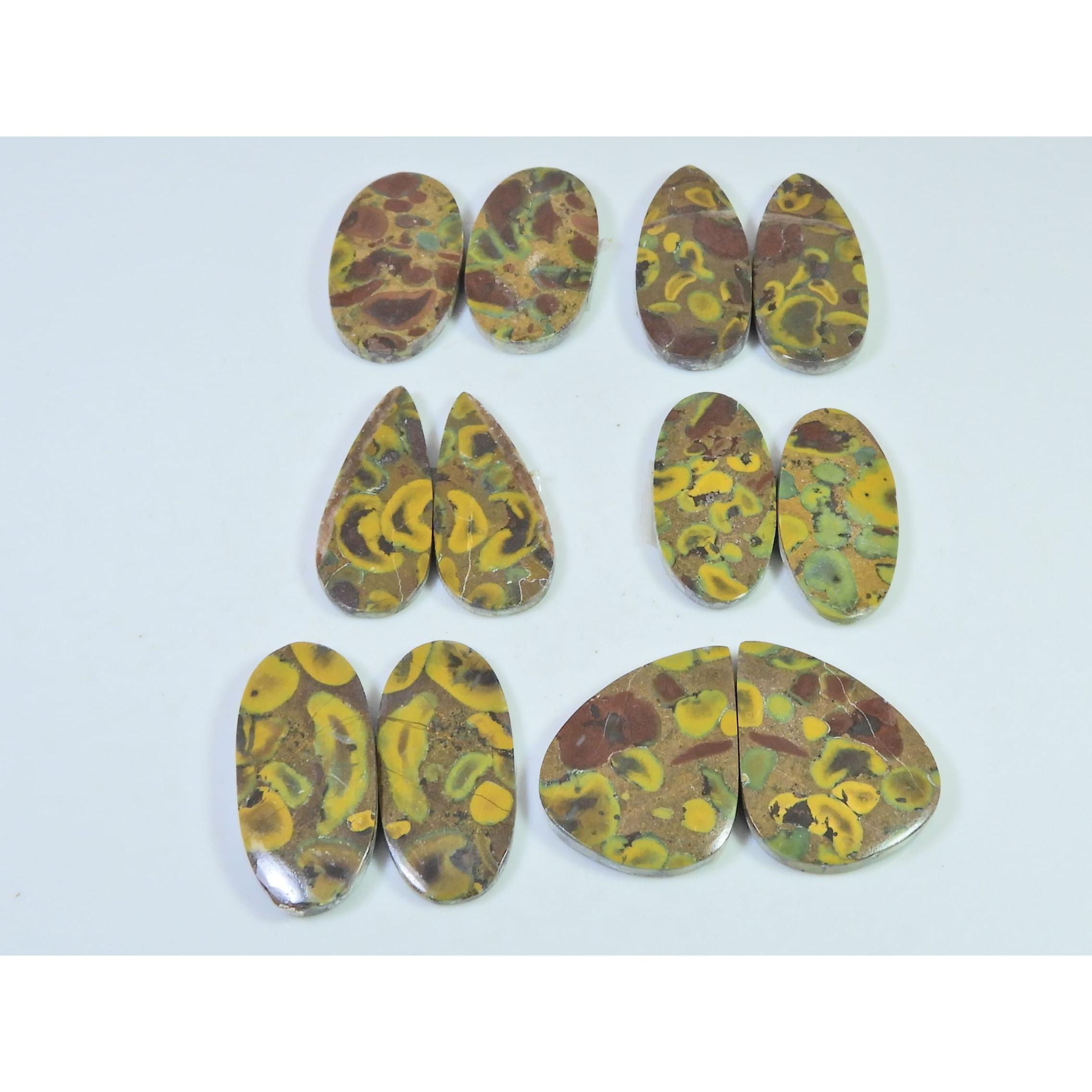 211Cts. Natural Fruit Jasper Matched Pair Mix Loose Gemstone 06 Pair Lot C-2187
211Cts. Natural Fruit Jasper Matched Pair Mix Loose Gemstone 06 Pair Lot C-2187