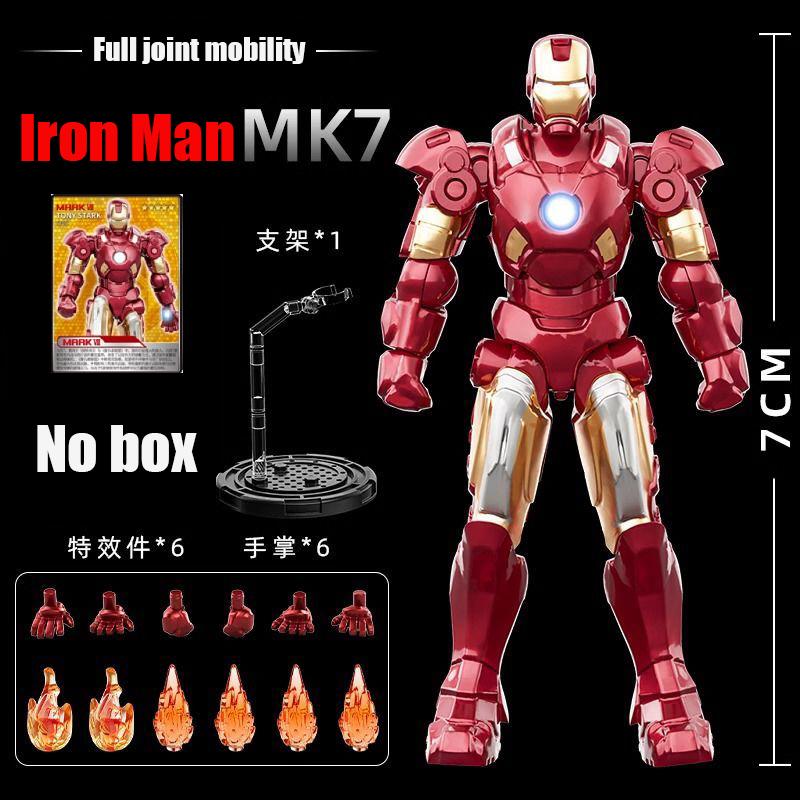 Genuine Marvel Toys Iron Man MK123467Handmade Assemblable Decoration Super Hero Joints Movable Action Figure Model Children Gift OPP bag packaging
Genuine Marvel Toys Iron Man MK123467Handmade Assemblable Decoration Super Hero Joints Movable Action Figure Model Children Gift OPP bag packaging