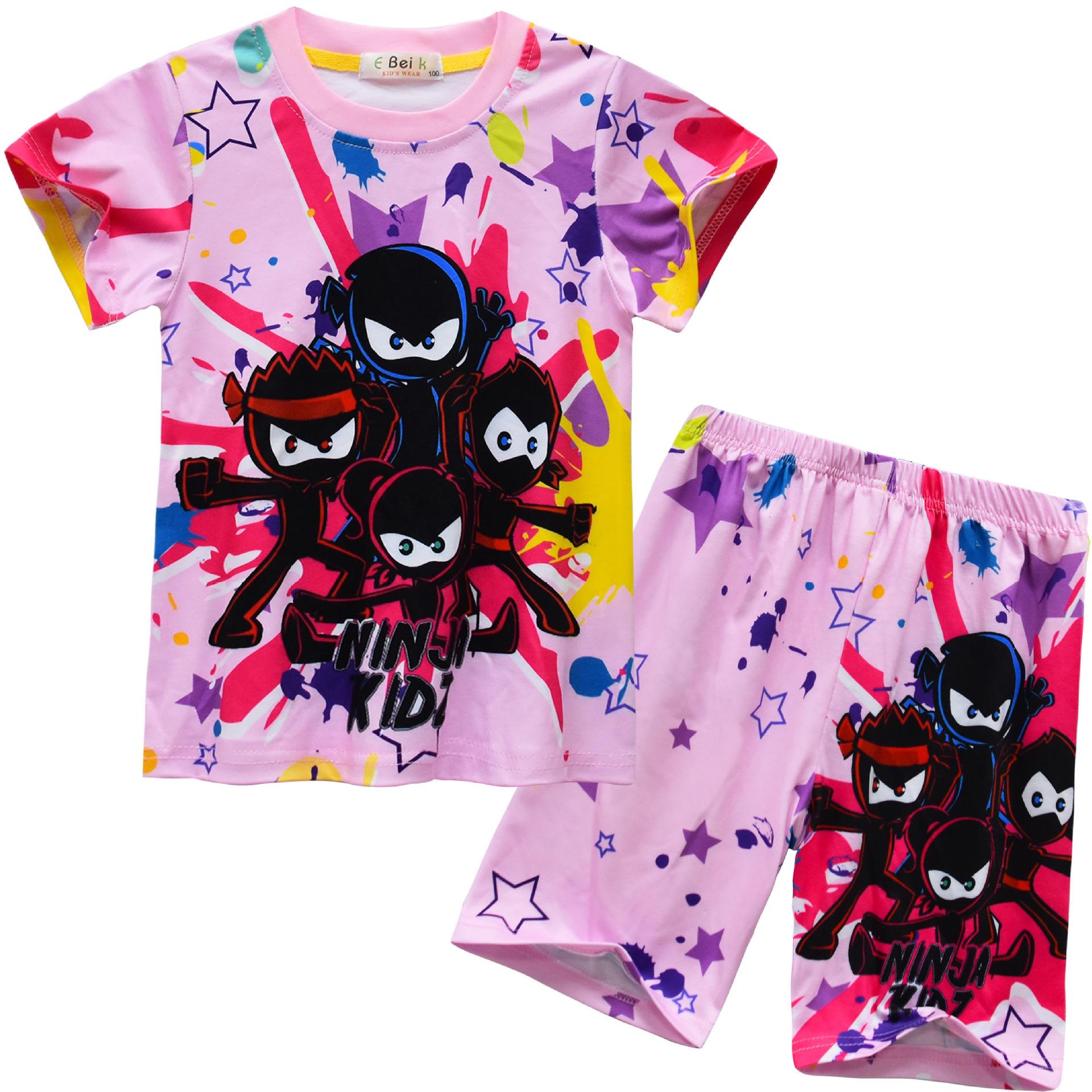 Short-Sleeved Animated Cartoon Digital Printing Set, Children S Short-Sleeved Loungewear Set 91185 150
Short-Sleeved Animated Cartoon Digital Printing Set, Children S Short-Sleeved Loungewear Set 91185 150