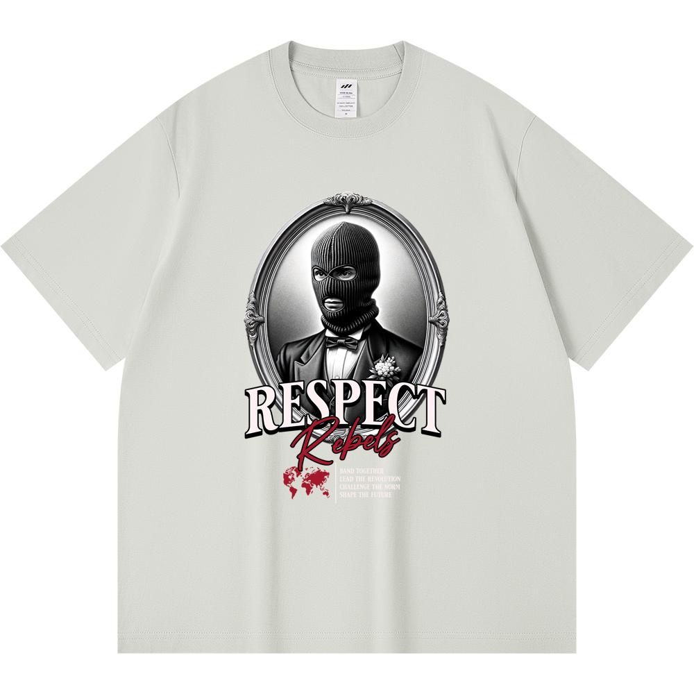230GSM 100% Cotton T-Shirt Respect Rebels Print Tees Funny Harajuku Style Combed Cotton Tshirt XS абрикосовый
230GSM 100% Cotton T-Shirt Respect Rebels Print Tees Funny Harajuku Style Combed Cotton Tshirt XS абрикосовый