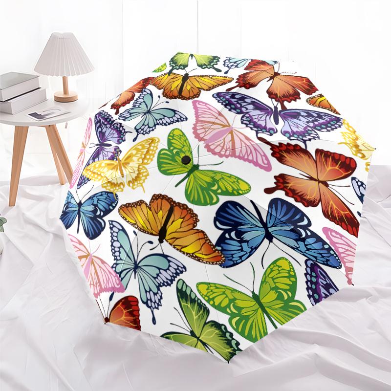 Open/Close Butterfly Umbrella with 8-Rib Windproof Design, Auto Open/Close Button, Compact & Portable with Handle - Stylish Su (as the picture,Iron&8K)
Open/Close Butterfly Umbrella with 8-Rib Windproof Design, Auto Open/Close Button, Compact & Portable with Handle - Stylish Su (as the picture,Iron&8K)