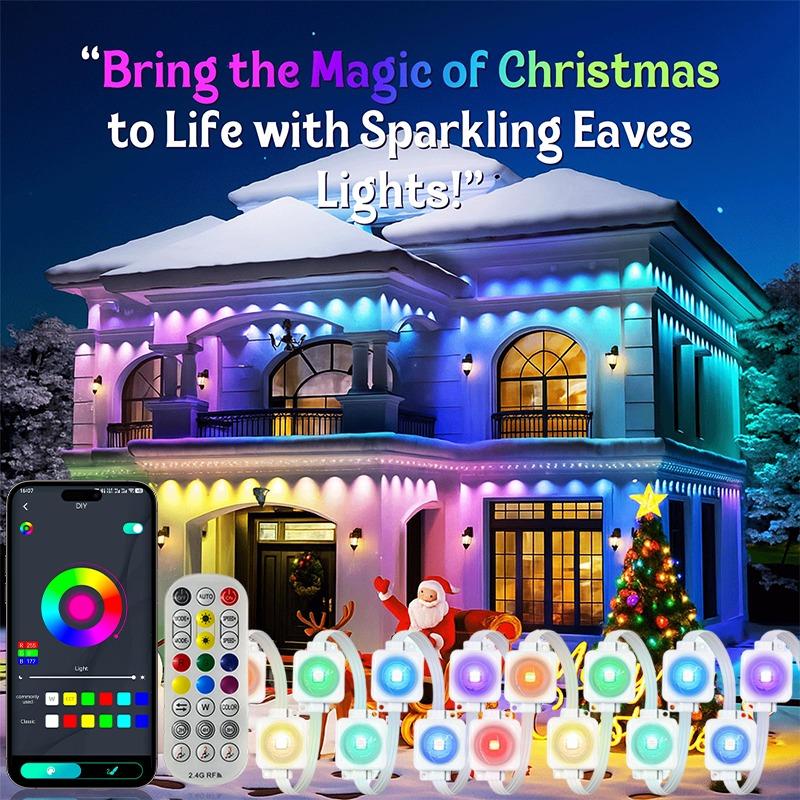 300ft Smart RGB Eave Lights App & Remote IP67 Permanent Outdoor LED String Lights Home New Year Christmas Birthday DIY Lighting 5M-16.5ft-USB PLUG
300ft Smart RGB Eave Lights App & Remote IP67 Permanent Outdoor LED String Lights Home New Year Christmas Birthday DIY Lighting 5M-16.5ft-USB PLUG