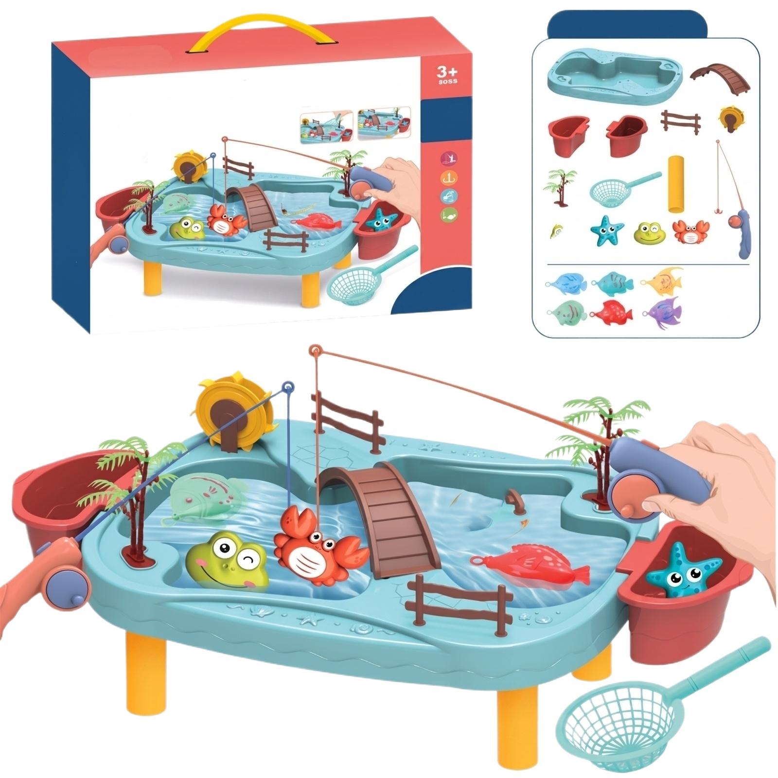 22 Piece Fishing Toy Set for Kids Includes Water Play Table with Fishing Rods Nets and Floating Sea Creatures Educational Bath Toy Game One Size
22 Piece Fishing Toy Set for Kids Includes Water Play Table with Fishing Rods Nets and Floating Sea Creatures Educational Bath Toy Game One Size