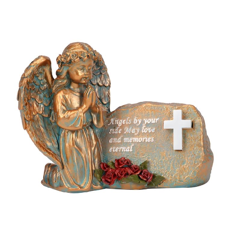 Resin Praying Angel Garden Statue With Solar Lighted Crosses Outdoor Waterproof Sculpture Grave Lamp for Patios Cemetery мідний
Resin Praying Angel Garden Statue With Solar Lighted Crosses Outdoor Waterproof Sculpture Grave Lamp for Patios Cemetery мідний
