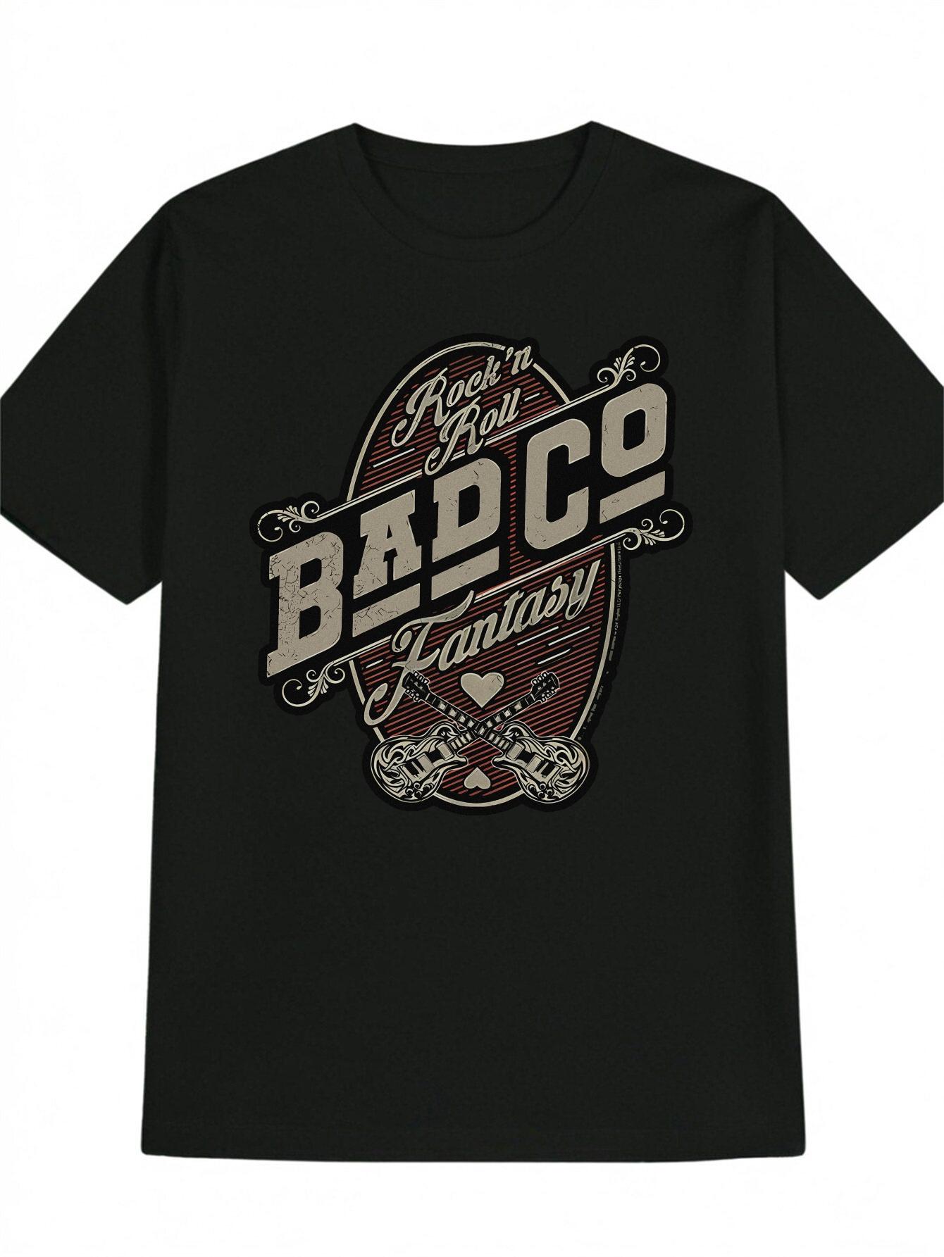 Rock n Roll Graphic T-shirt - BAD CO - Black Band Tee - Lightweight Summer Shirt - Machine Washable Round Neck Top for Concerts L
Rock n Roll Graphic T-shirt - BAD CO - Black Band Tee - Lightweight Summer Shirt - Machine Washable Round Neck Top for Concerts L